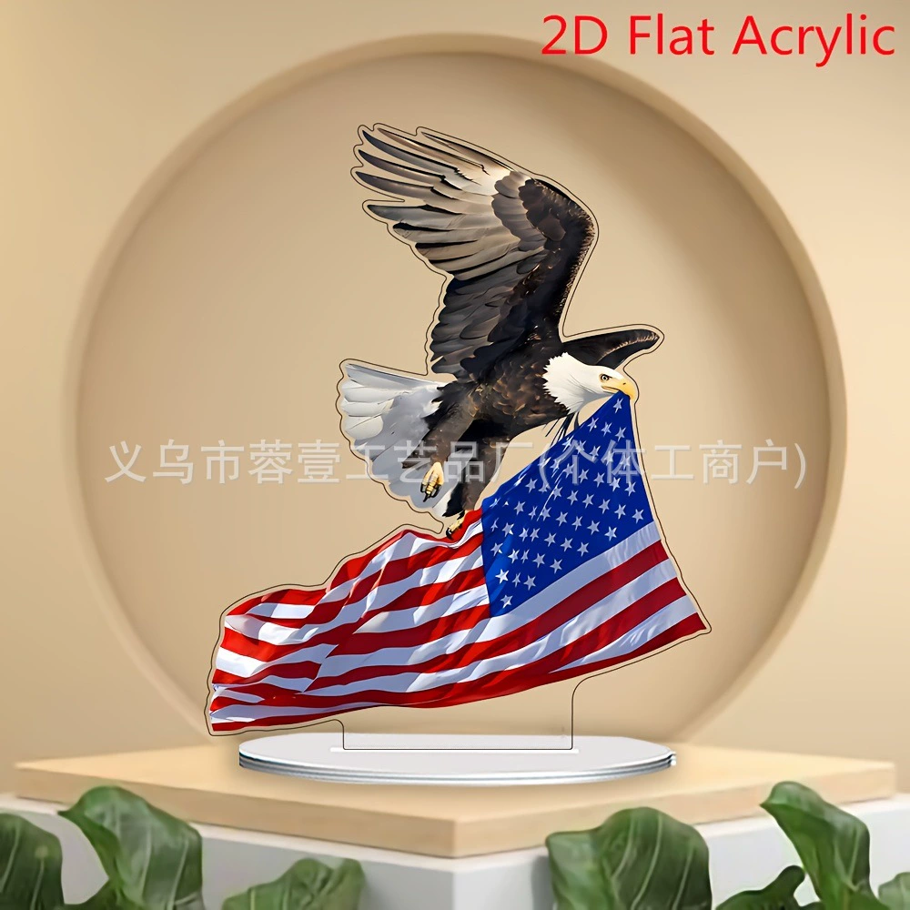 Table acrylic decorations for living room, USA, eagle