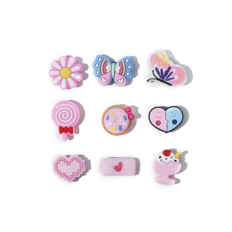 Accessories Detachable Fun Couple Shoes Flower Shoe Buckle Cartoon Creative High-End Cute Internet Celebrity New Wholesale Clogs