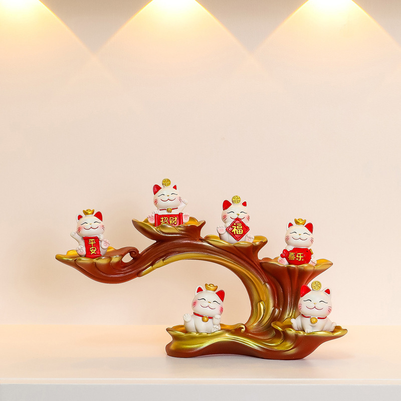 Lucking Cat Housewarming New Home Gifts Entrance Door Entrance Ornaments Opening Ceremony Giving Gifts National Fashion Cat Moving Decoration Gifts