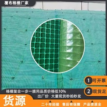 覆布格栅高速护坡绿色面层格栅复合一步一膜边坡防护卷材覆布格栅