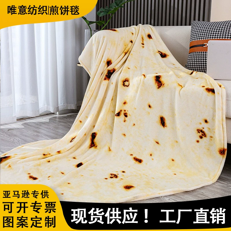 Одеяло буррито Одеяло тортилья Трансграничное одеяло для блинов Amazon eaby Круглое одеяло Фланель