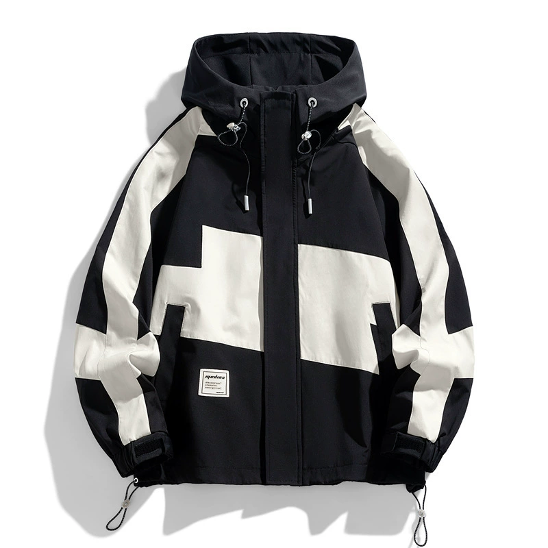 Куртка мужская с капюшоном весенняя одежда новая мужская гонконгская версия корейского тренда повседневная дикая цветная студенческая молодежная бейсбольная одежда