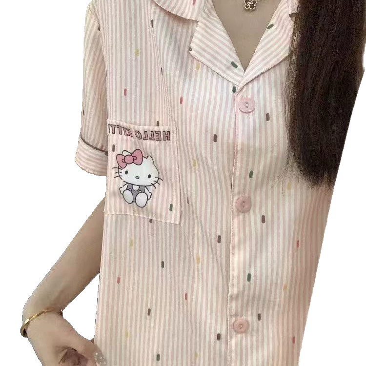 Summer pijama, shorts, trousers for elementary school students, with short sleeve, Korean style