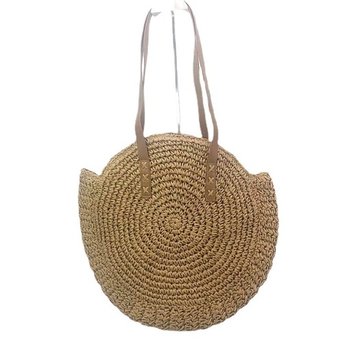  spring new cross-border trend luggage and leather goods straw bag straw woven women's shoulder bag