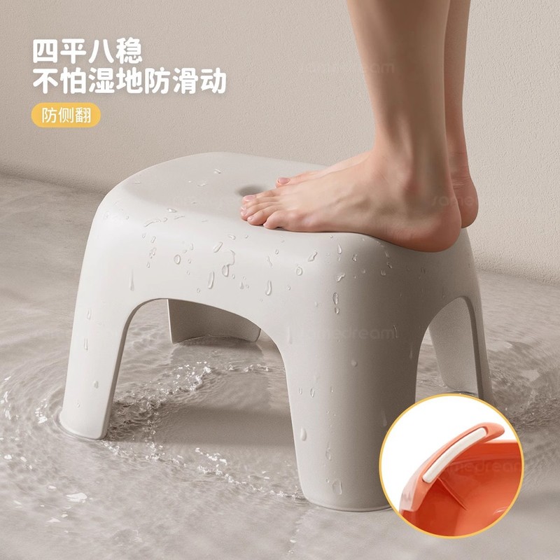 矮凳结实叠放加厚小凳子儿童凳板凳奶油风北欧风耐用客厅凳子厕所|undefined