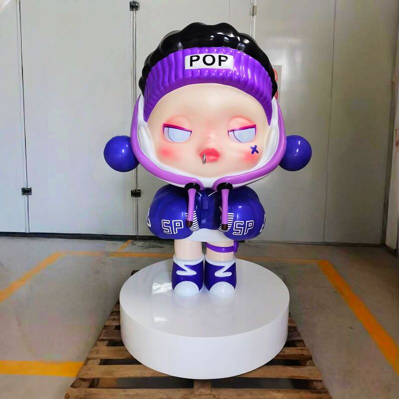 Landscape Art Installation Fiberglass Sculpture Ip Doll Commercial Display Ornament Manufacturer Hollow Art Installation Customization Landscape Art Installation Fiberglass Sculpture Ip Doll Commercial Display Ornament Manufacturer Hollow Art Installation Customization