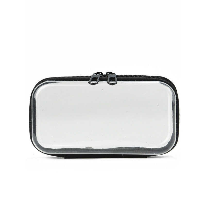 Bolsa de maquillaje impermeable de gran capacidad transparente lápiz labial portátil para el cuidado de la piel multifuncional bolsa de almacenamiento pequeña bolsa transfronteriza