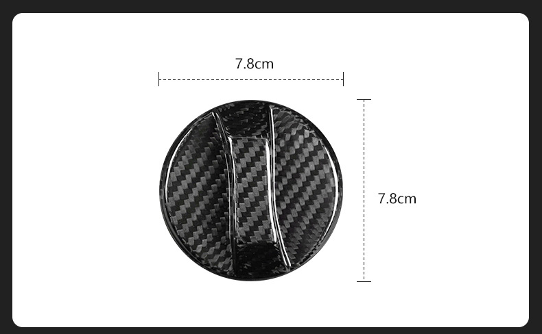 Cross-Border Suitable for Kia Sennig Smart Running Cerato Freddy Carbon Fiber Inner Fuel Tank Cap Exterior Decoration