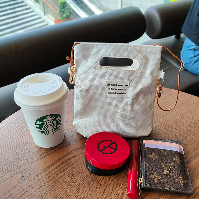 杜邦™ Tyvek® 特卫强®材料斜挎包现货供应环保可水洗耐撕纸包