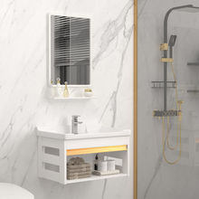 小户型挂墙式洗手盆柜组合卫生间洗脸盆迷你一体陶瓷面盆简易挂盆
