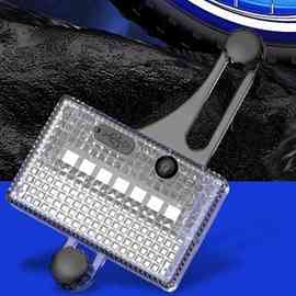 1个 颜色：图片色 材质：塑料 太阳能LED彩色自行车车轮灯USB防水