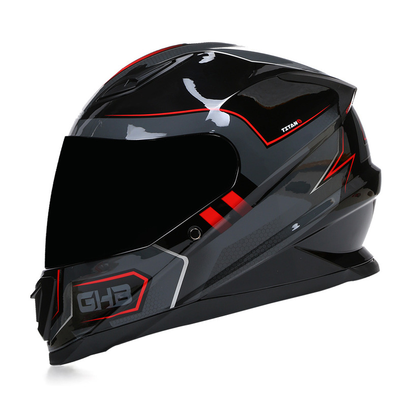 Bld Wholesale New Model Bailide Full-Face Helmet with Bluetooth Capability, Waterproof Motorcycle Riding Helmet with Sun Visor for All Seasons