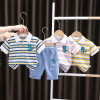 Summer set, children's summer clothing, western style, with short sleeve, wholesale