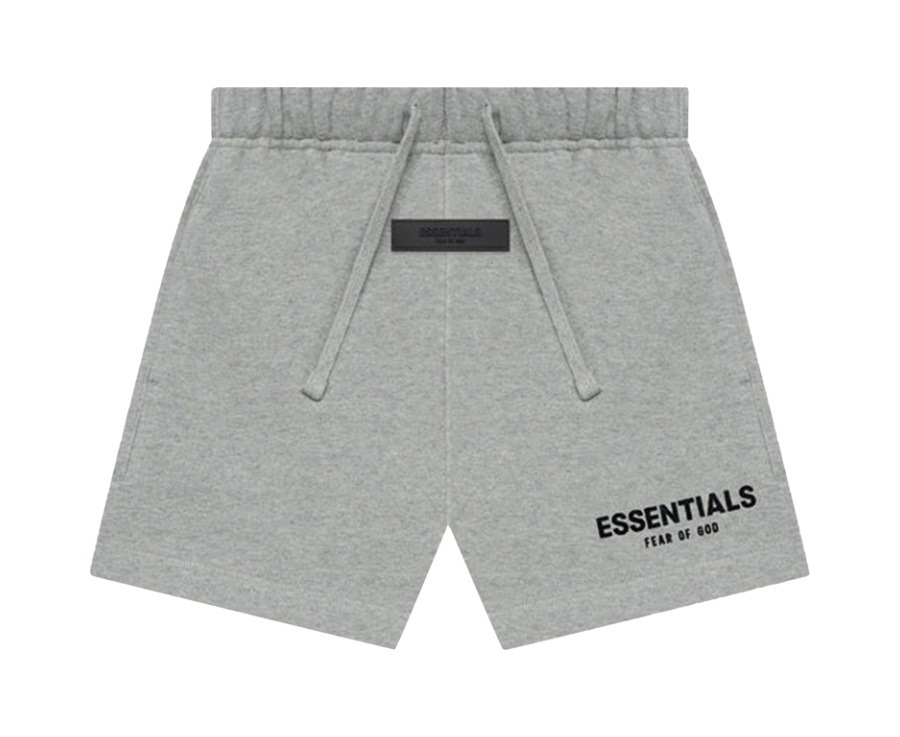 Fear of God Essentials Sweat Shorts Kids Fleece Heather Grey