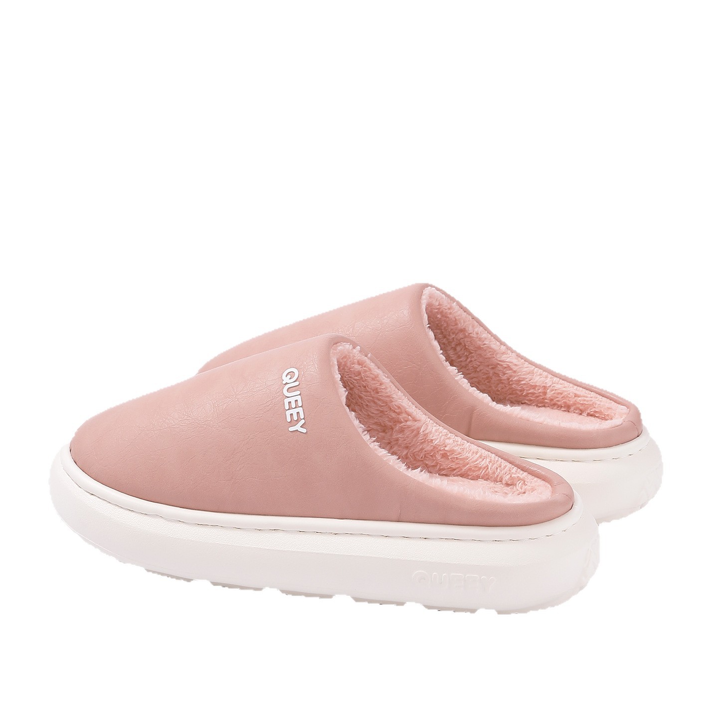 Pantoufles en coton imperméables pour femmes automne et hiver 2025 nouveaux pantoufles d'intérieur en peluche Baotou chaudes pour la maison à semelles épaisses pantoufles en coton antidérapantes pour hommes