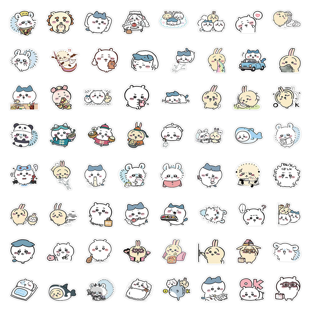 350 piezas de personajes de dibujos animados de Riman Ji Yiwa, pegatinas pequeñas, cajas creativas de bricolaje para teléfonos móviles, tazas de agua, pegatinas de computadora