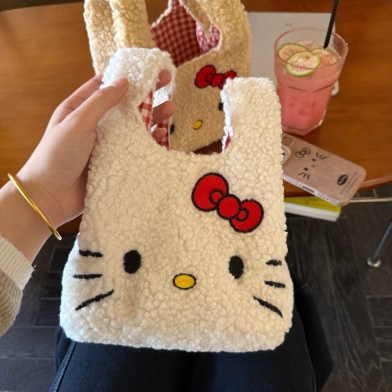 2025 New Winter Lamb Wool Kitty Handbag, Same Style as Nanfeng Chio Commuter Bag