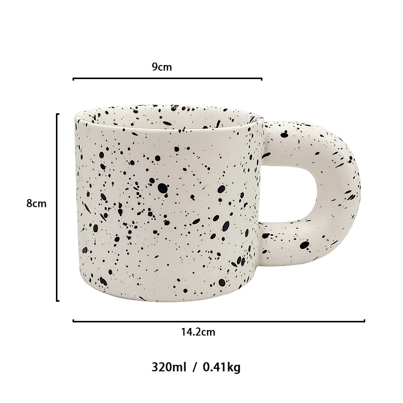 Fat cup splash ink black