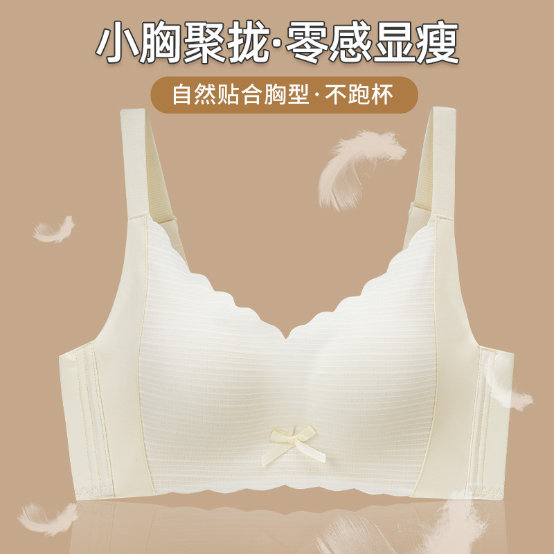 New Latex Thin Underwear Without Steel Ring Sexy Girl Small Chest Cup Push-up No-mark Anti-sagging Upper Bra New Latex Thin Underwear Without Steel Ring Sexy Girl Small Chest Cup Push-up No-mark Anti-sagging Upper Bra