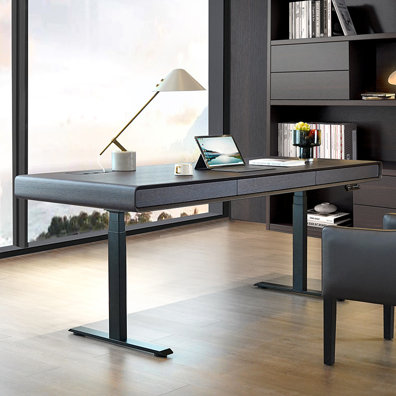Designer Electric Lift Desk Office Desk Italian Minimalist Modern Light Luxury Simple Study Computer Desk