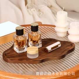 木质异形托盘家居装饰香薰蜡烛盘下午茶点咖啡饮品甜品盘首饰盘