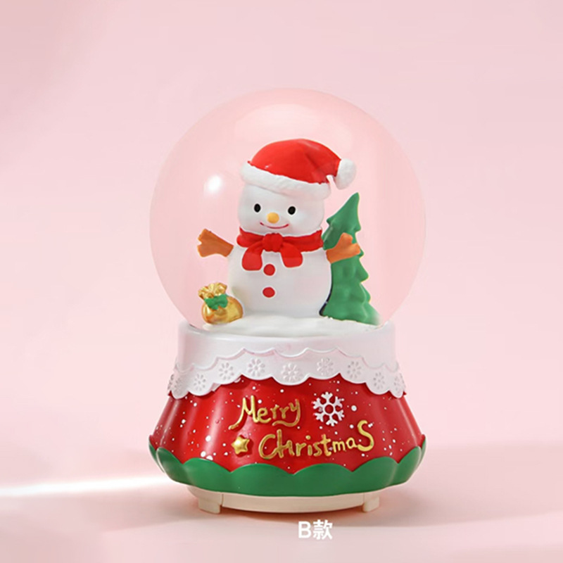 Nuevos regalos de Navidad luminosos bolas de cristal de nieve de agua decoraciones de Navidad al por mayor transfronterizas regalos para niños