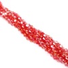 Crystal, glossy beads handmade, hair accessory, 4mm