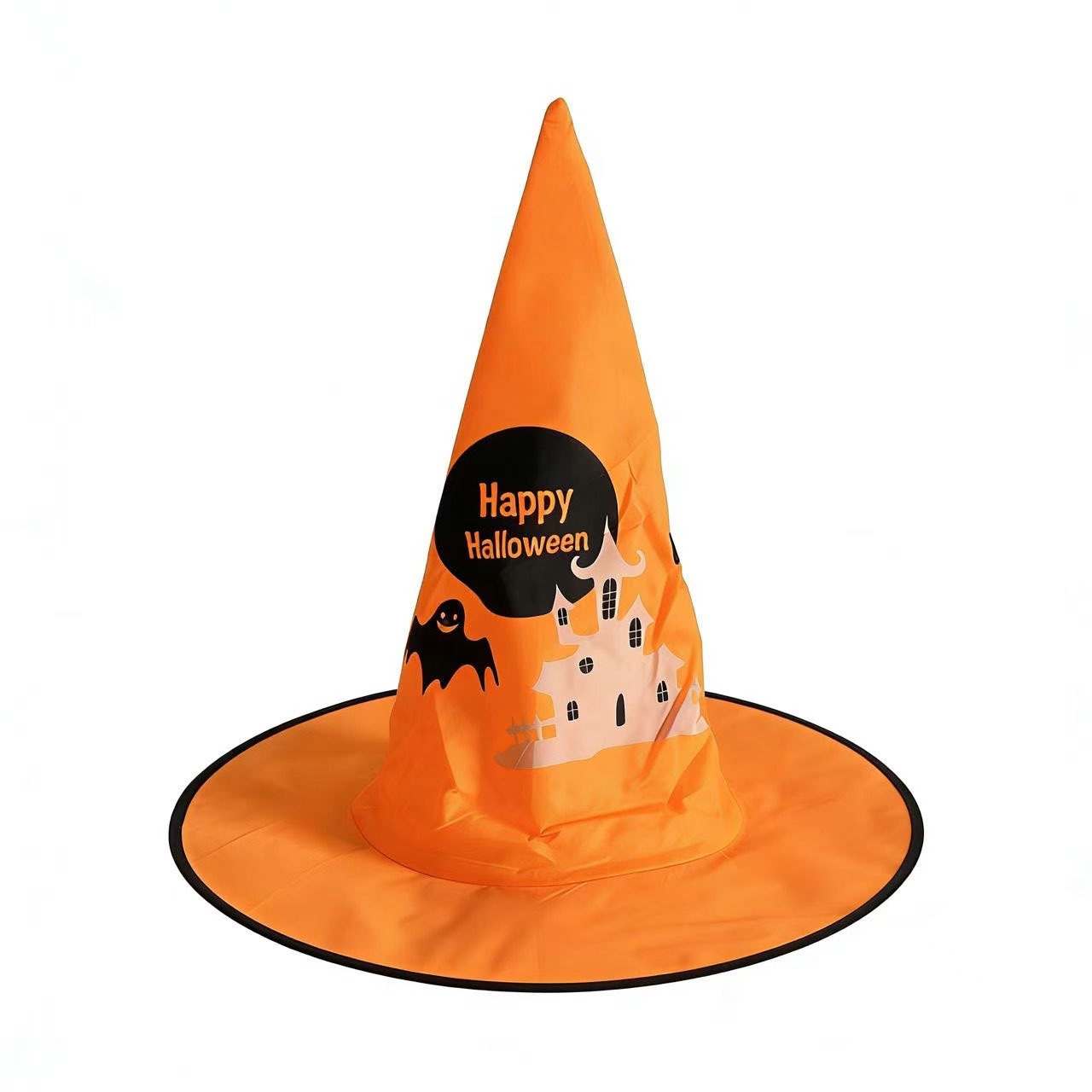 Sombreros de bruja de Halloween, sombreros de bruja de Oxford negros, disfraz de fiesta, sombreros de bruja de cuernos afilados al por mayor