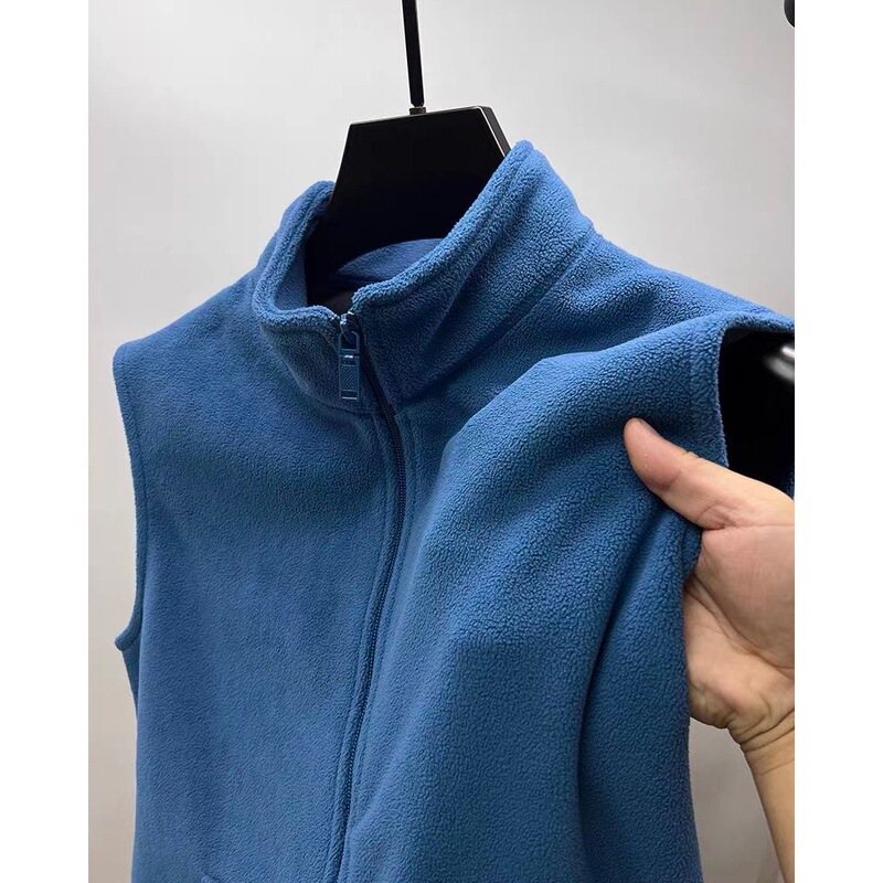 Men's Fleece Vest Men's Vest Shoulder Casual Vest Spring and Autumn Fleece Warm Jacket Japanese Series Men's Fleece Vest Men's Vest Shoulder Casual Vest Spring and Autumn Fleece Warm Jacket Japanese Series