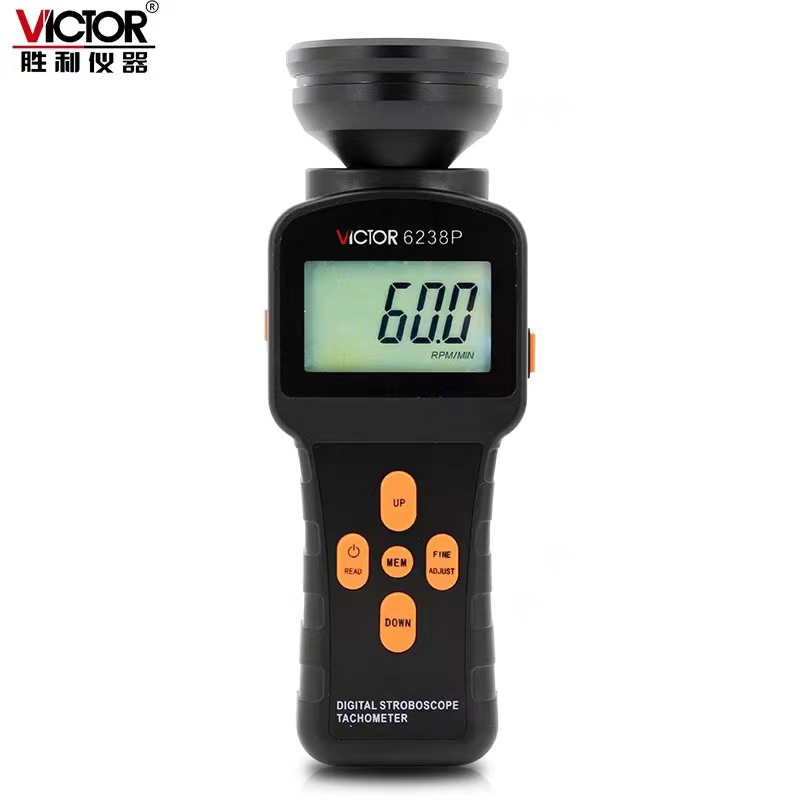 闪频测速仪DM6238P速度测量仪60~40000每分转速高精度数显带背光