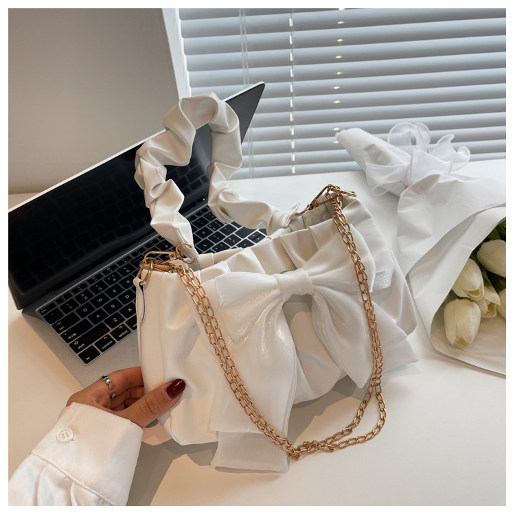 Bolso de moda de mujer de color sólido casualidad cadena mochila bolso de mano lindos bolsos de hombro bolsos de brazo