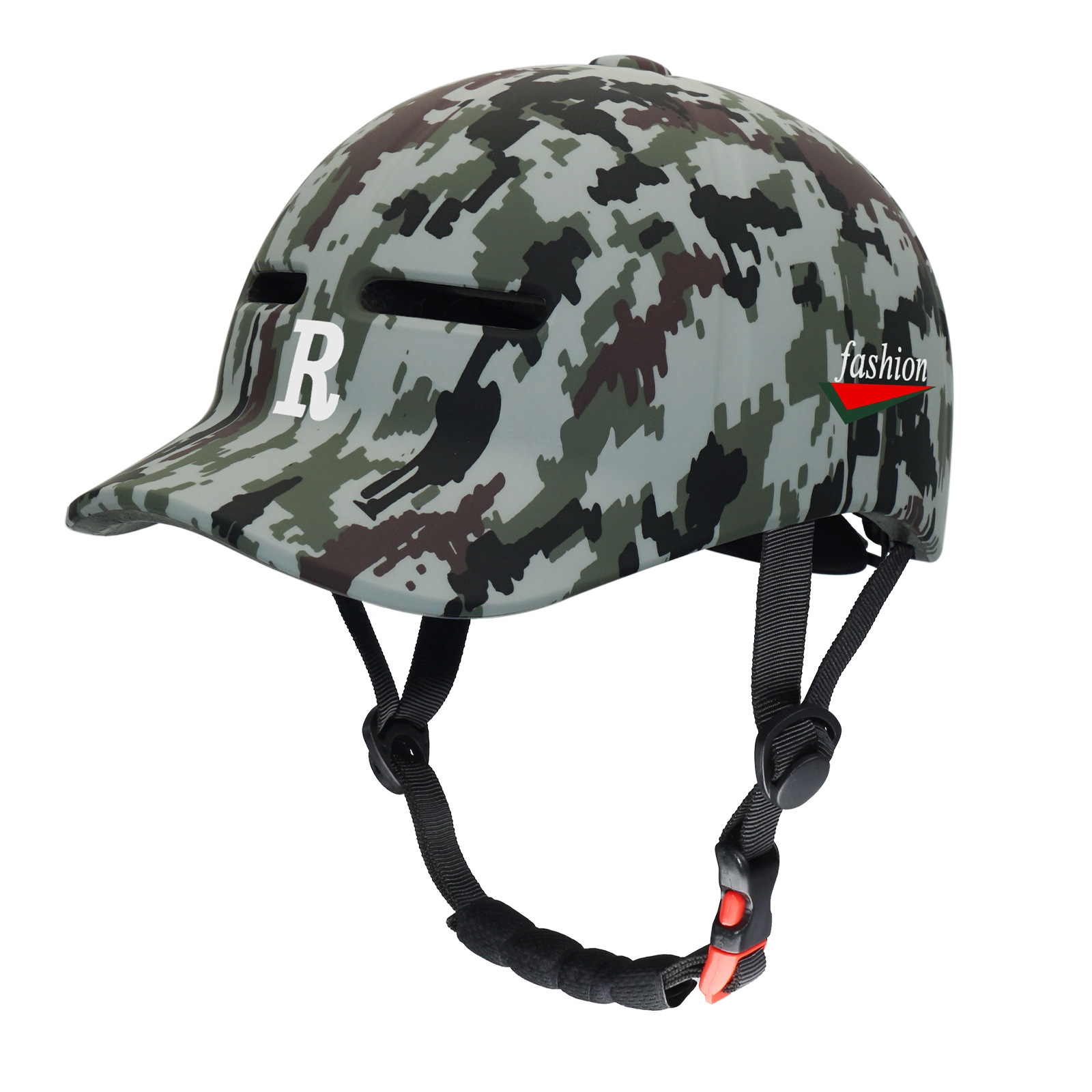 Gorro de pico de pato moldeado de una pieza para ciclismo, desplazamientos, casco para scooter eléctrico para todas las estaciones, patineta, patinaje sobre ruedas, béisbol