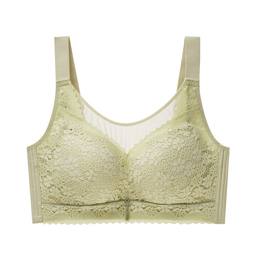 822#Big Breasts Look Small CD Tong Cup~ Spring and Summer New Style No Steel Ring Bandeau Style Sexy Large Size Bra Red