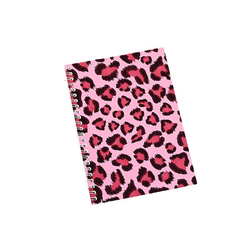 ヒョウ柄シリーズ高颜値本コイル離型本シール本手帳素材収納本子光面離型本