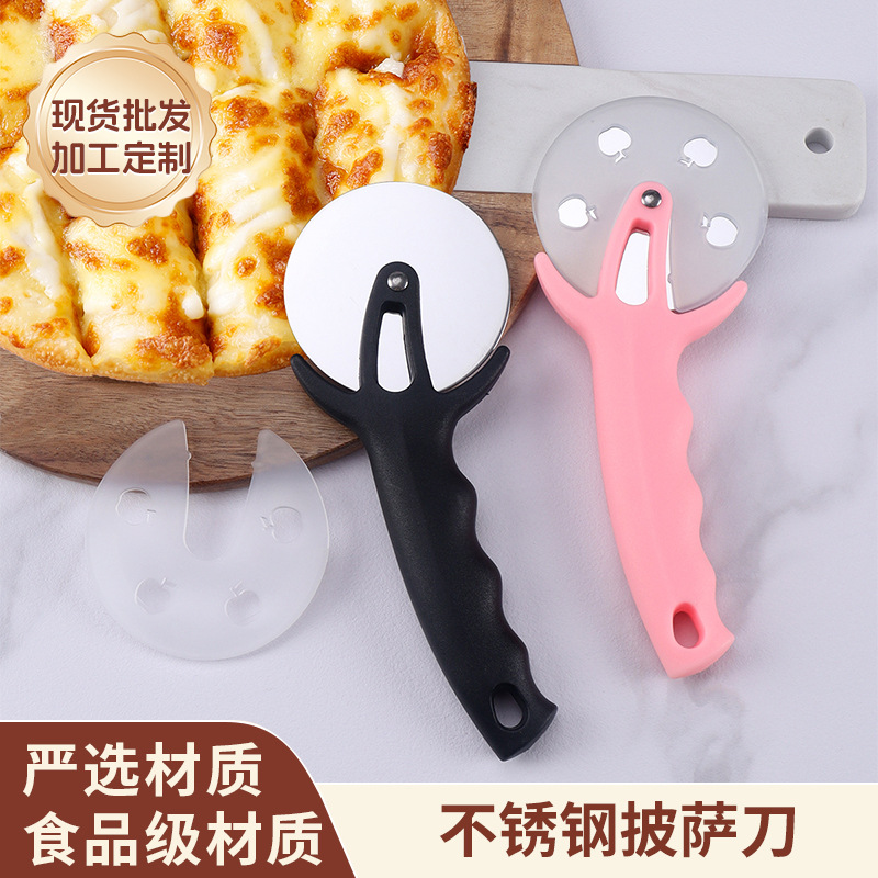 Stainless Steel Pizza Roller Knife for Home Kitchen, Food-Grade Baking Tool, Creative Pizza Slicing Knife