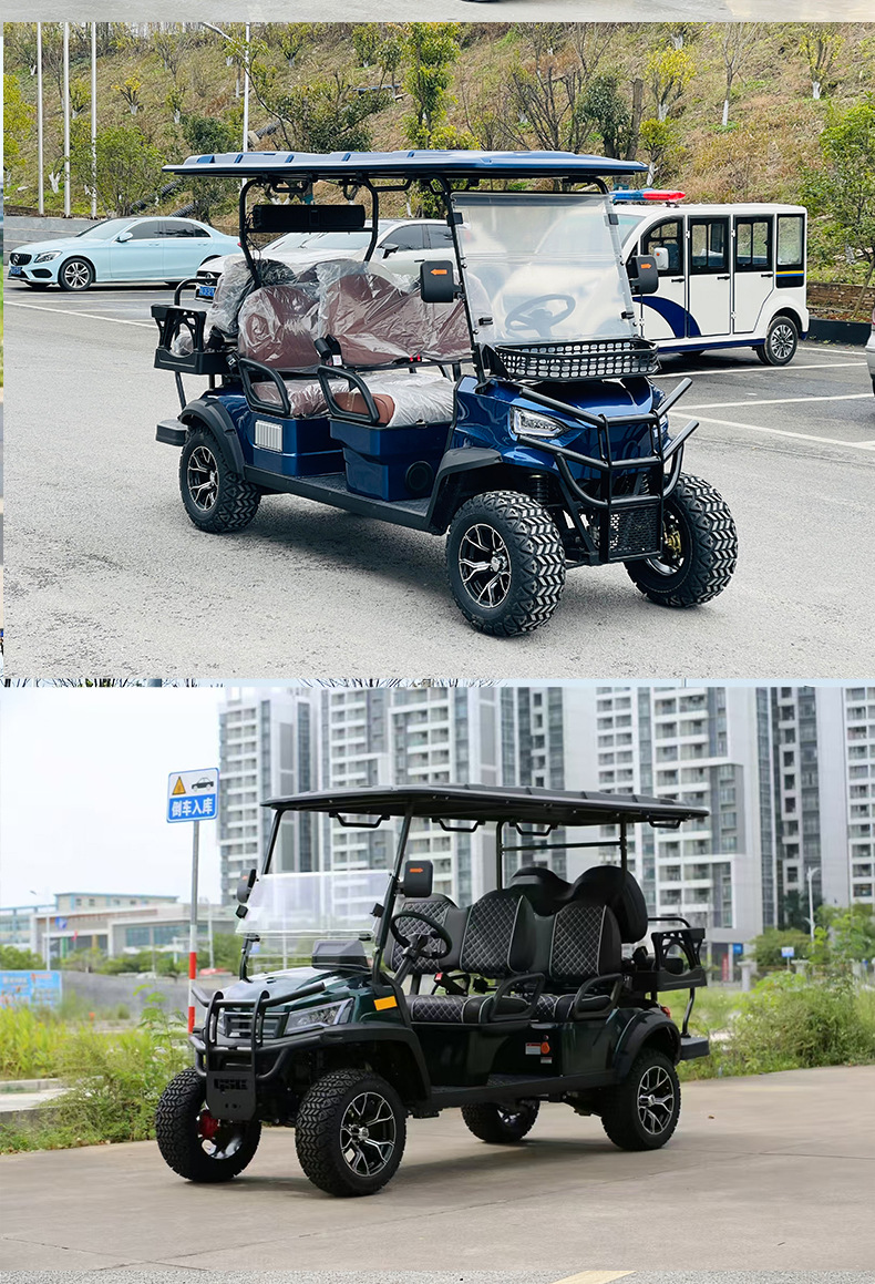 6-Seater Electric Golf Sightseeing Car, Hunting Vehicle, Villa Self-Driving Electric Vehicle, 6-Seater Electric Golf Cart