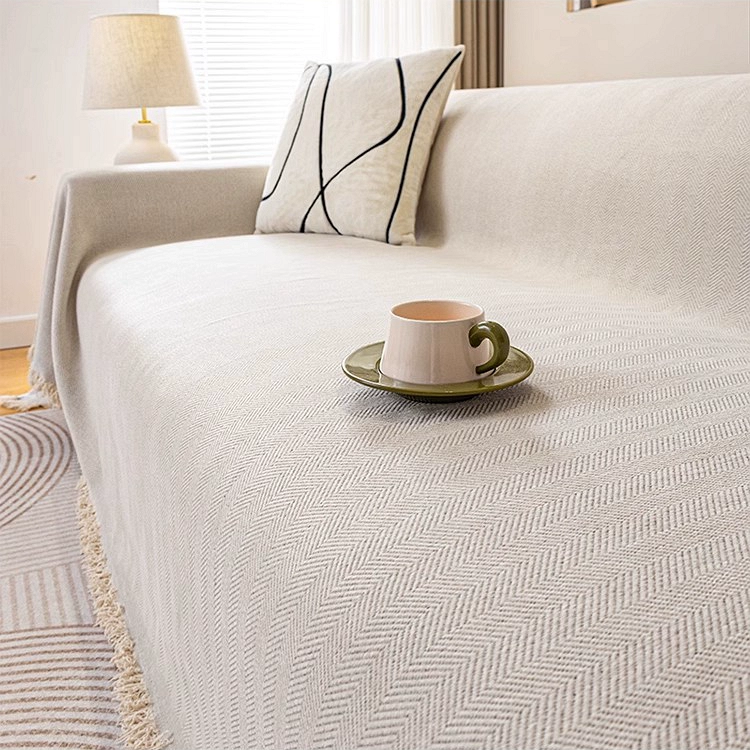 Universal non‑slip sofa cover, chenille, four‑season, multiple sizes & patterns