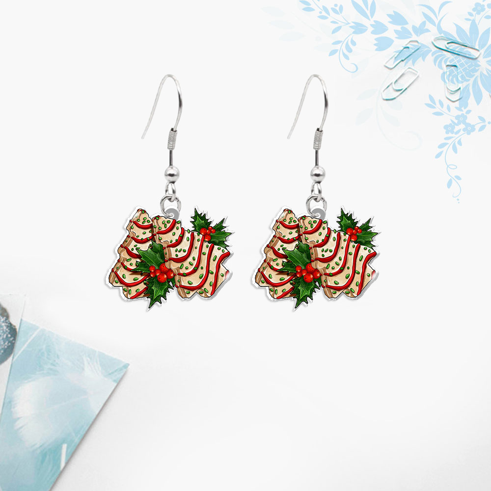 Fashion Christmas Tree Letter Arylic Alloy Christmas Women's Earrings 1 Pair display picture 4