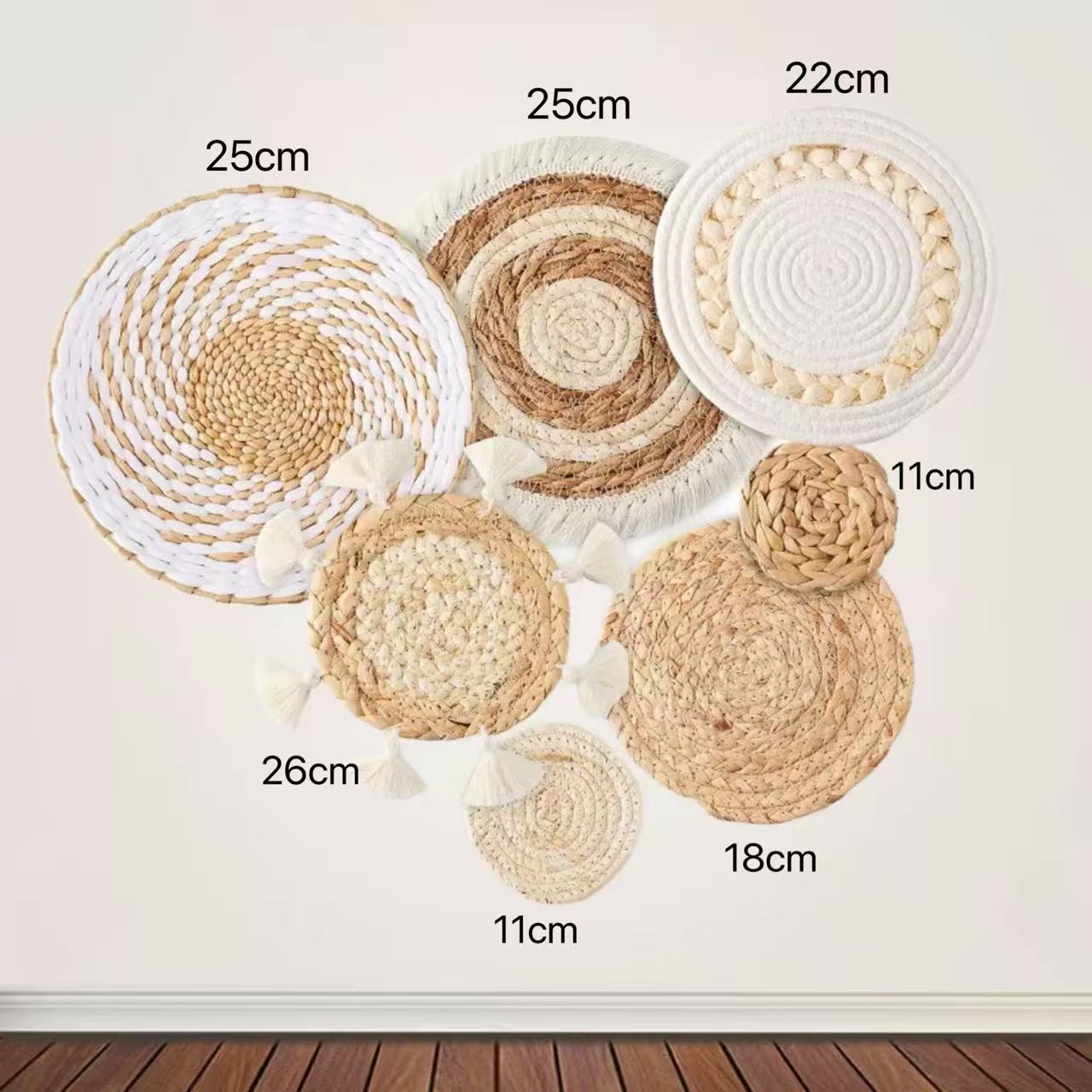 Decoración de Pared Tejida a Mano Estilo Pastoral para Restaurante y Paredes image 31
