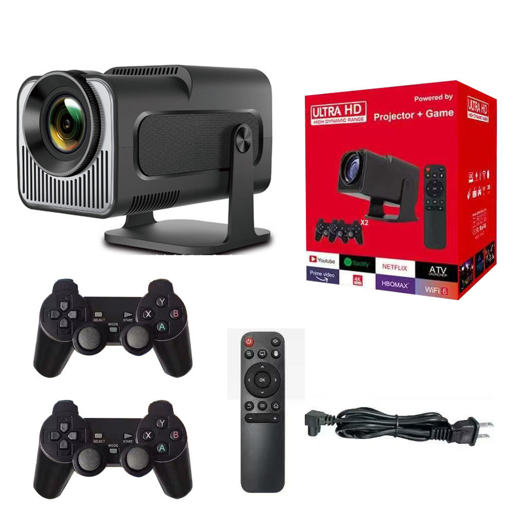 Hy320Mini Game Projector Game Machine Barrel Home Portable Cross-Border Export Projector Smart System