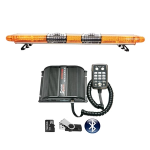 LED xəbərdarlıq işığı, uzun sıra, 1.66m + ikili dinamik + Bluetooth MP3 siren SDF286P9