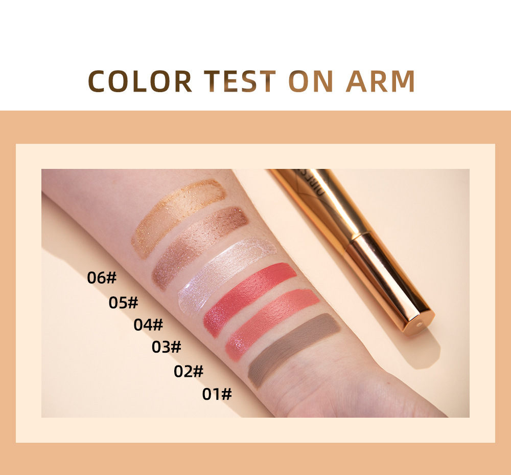 QIBEST multi-functional makeup pen, Blush, highlighter Contouring pen, pearlescent fine sparkle, matte finish naturally brightens facial makeup undefined