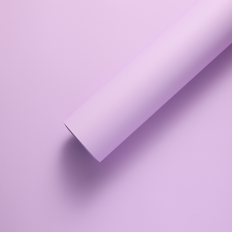 Nuevo paquete de ramo de flores 8.5 seda elegante viento de niebla matte papel de embalaje impermeable espesado papel de color sólido florista