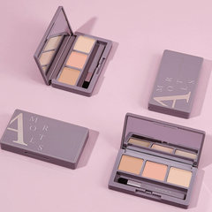 Ermutao Concealer Palette Three Color Palette Concealer Cream Covers Dark Circles, Spots, Acne Marks and Repairs Recommended
