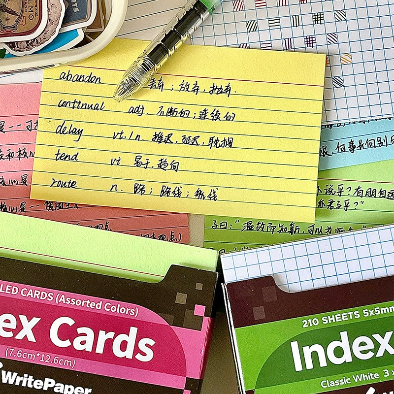 Американская бумага для карт памяти IndexCards Книга для заметок