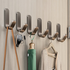 掛鈎強力粘膠免打孔廚房浴室牆壁上門後無痕粘鈎掛衣架不鏽鋼鈎子