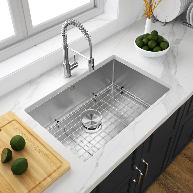 316 Antibacterial Stainless Steel Easy-To-Clean Commercial Large Single Sink, Silent and Moisture-Proof Undercounter Basin, Kitchen Sink 316 Antibacterial Stainless Steel Easy-To-Clean Commercial Large Single Sink, Silent and Moisture-Proof Undercounter Basin, Kitchen Sink