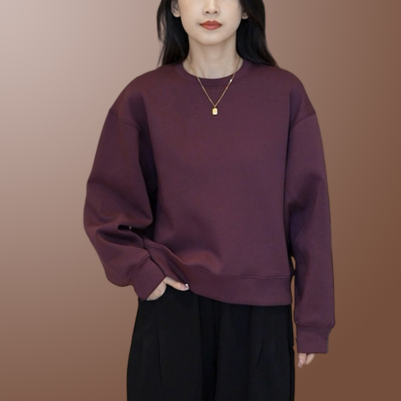 初秋女装套装2025新款洋气时尚显瘦圆领纯色卫衣休闲长裤两件套女