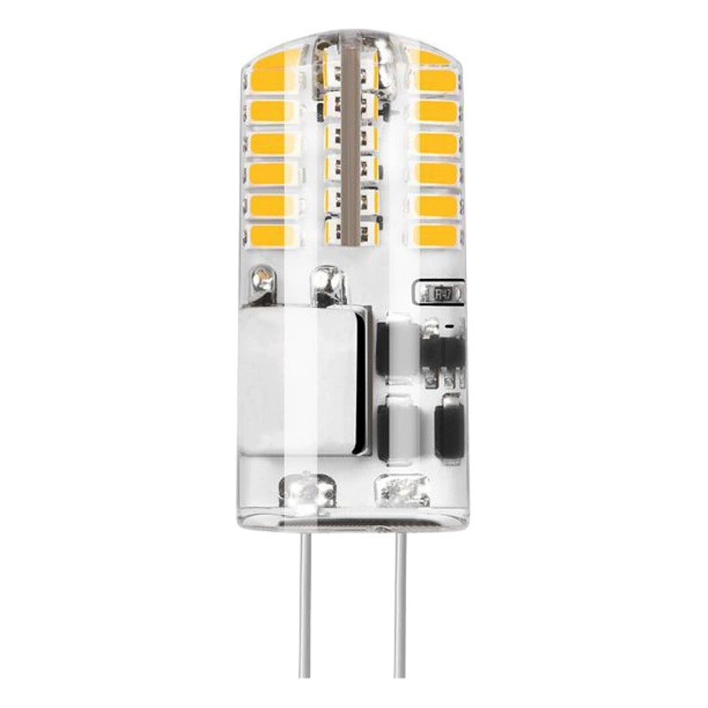 Светодиодная лампа G4LED, силиконовая, тип «кукуруза», 12VACDC, 3014, 24D48D2W/3W, светодиодная лампа G4, хрустальная лампа G4