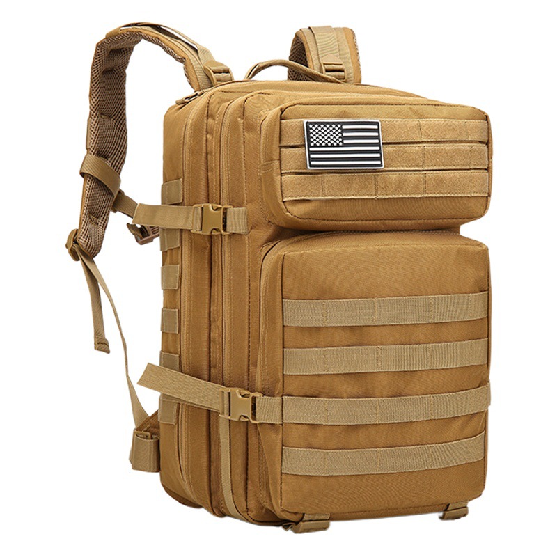 Mochila táctica de camuflaje para exteriores, de gran capacidad, para camping, senderismo, montañismo, viajes cortos, para hombres.